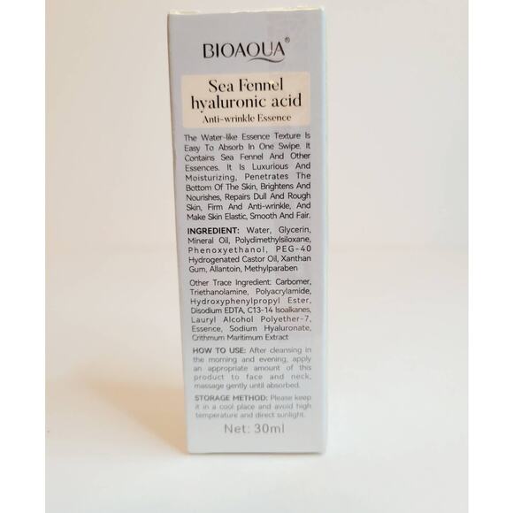 BNIB Bioaqua Sea Fennel Hyaluronic Acid Anti Wrinkle Whitening  Hydrating Serum - Picture 2 of 4
